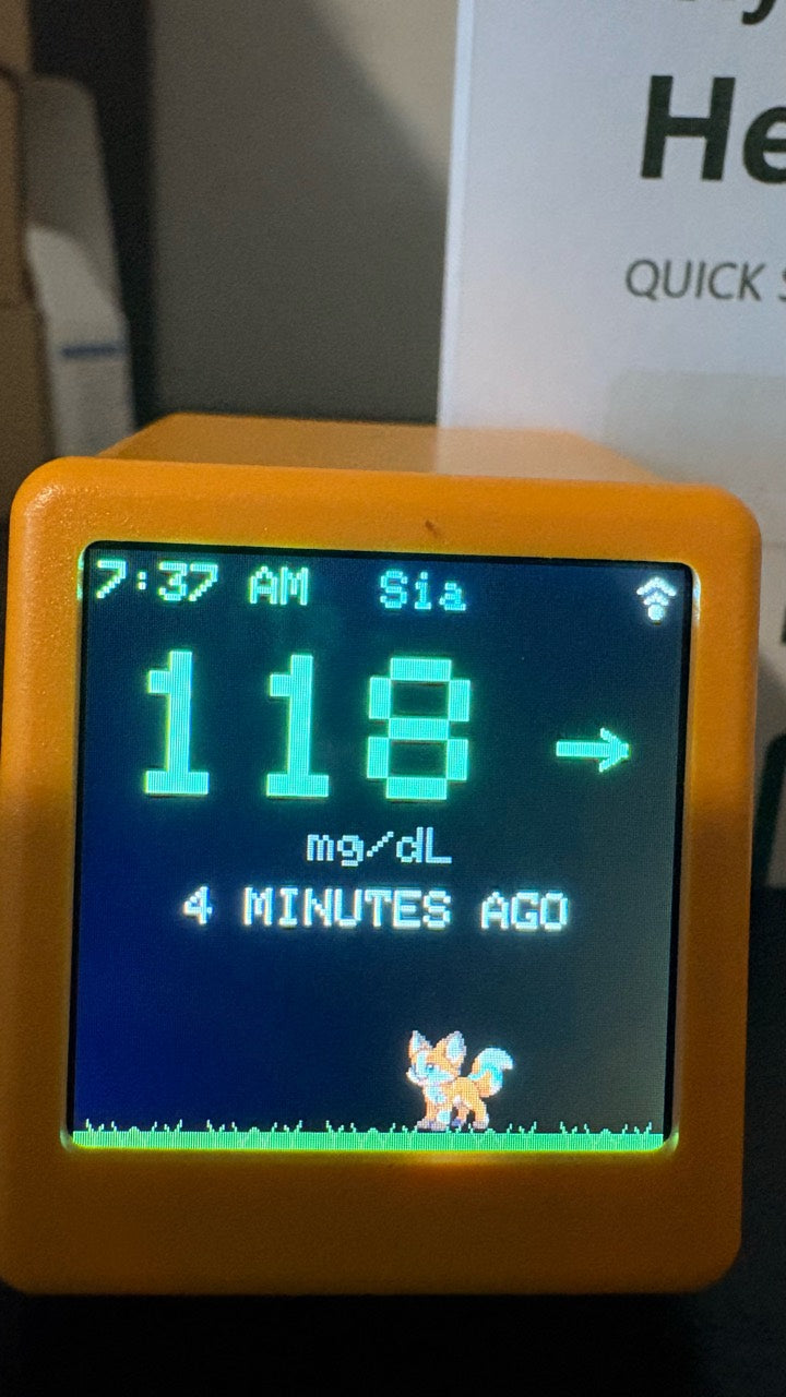 GlycoFox — Wi-Fi Glucose Display