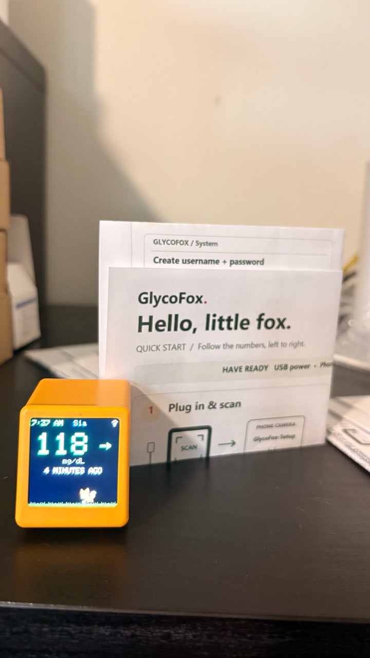 GlycoFox — Wi-Fi Glucose Display